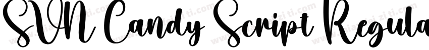 SVN Candy Script Regular字体转换